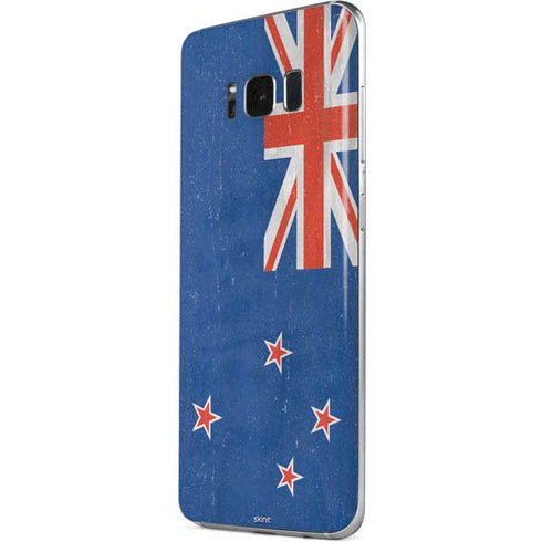New Zealand Flag Distressed Galaxy S8 Plus Skin